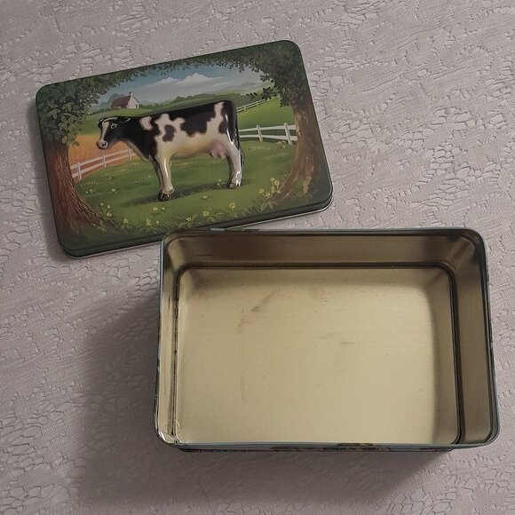 VTG Embossed Cow Tin - Picture 7 of 8